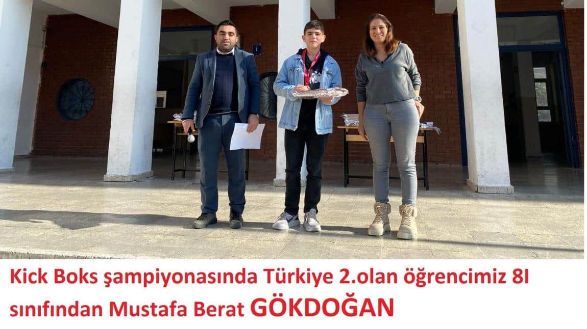 Kick Boks Türkiye 2. si Öğrencimizi Tebrik Ediyoruz.